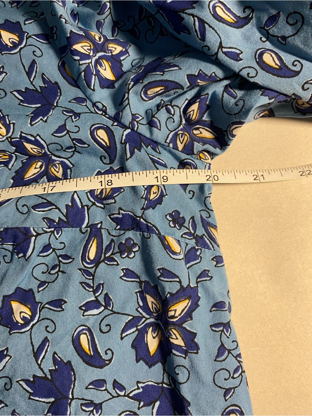 J. Crew Light Blue Floral Long-Sleeve Blouse - Picture 7 of 7